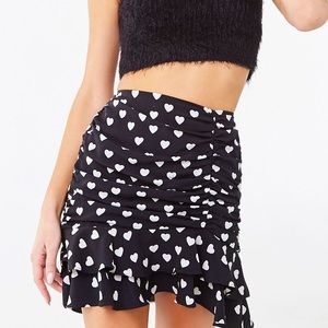NWT forever 21 heart skirt